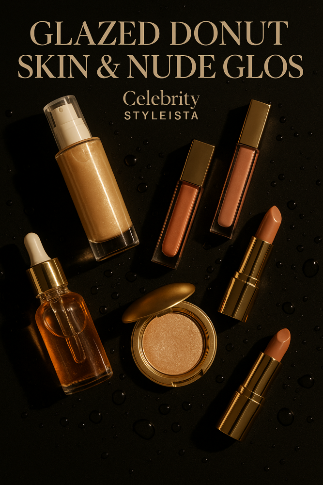 Hailey Bieber’s Glazed Donut Skin & Nude Gloss