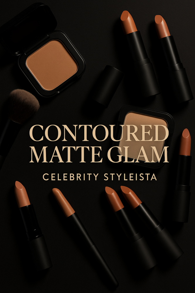 Kim Kardashian’s Contoured Matte Glam